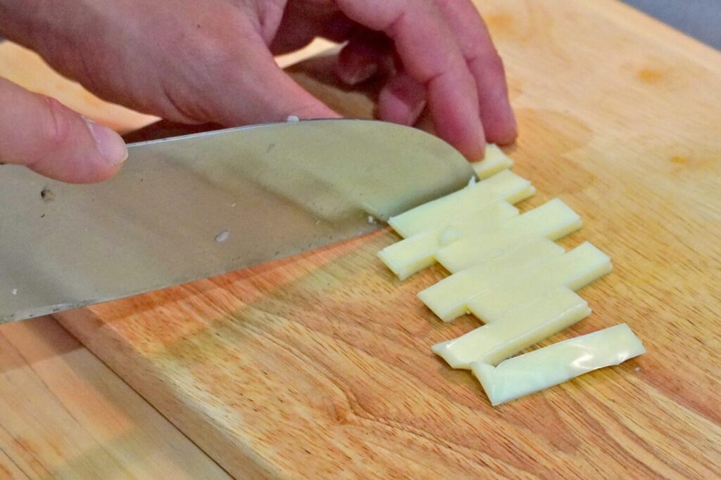 スライスチーズを切ろう