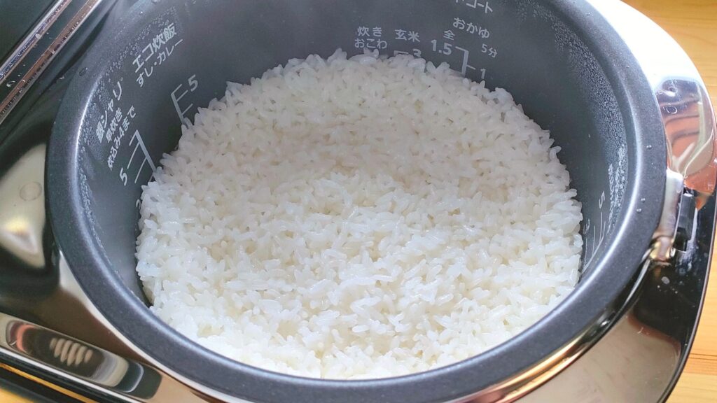 米は事前に炊いておく