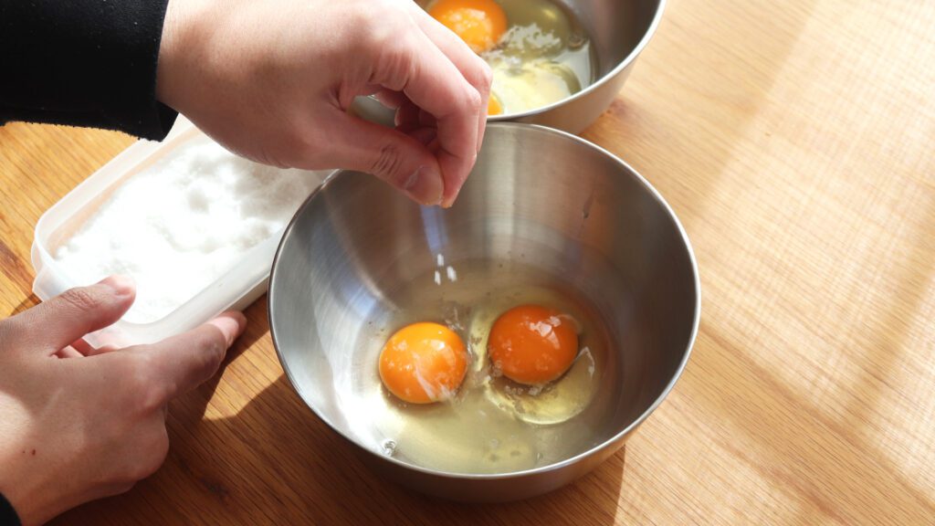 ご飯をセット後、卵液を作ろう