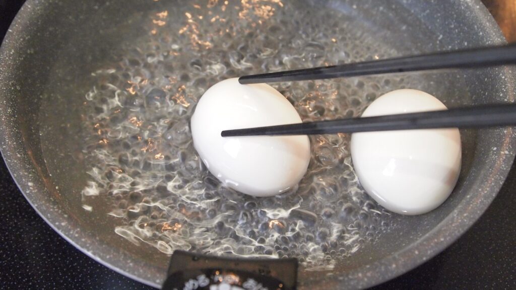 ゆで卵を作る