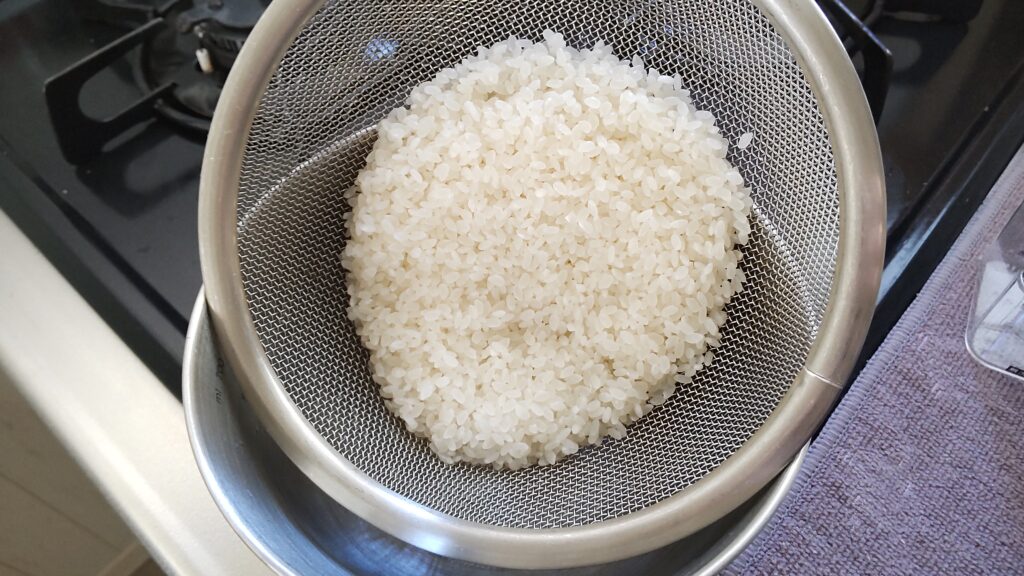 お米を準備しておこう